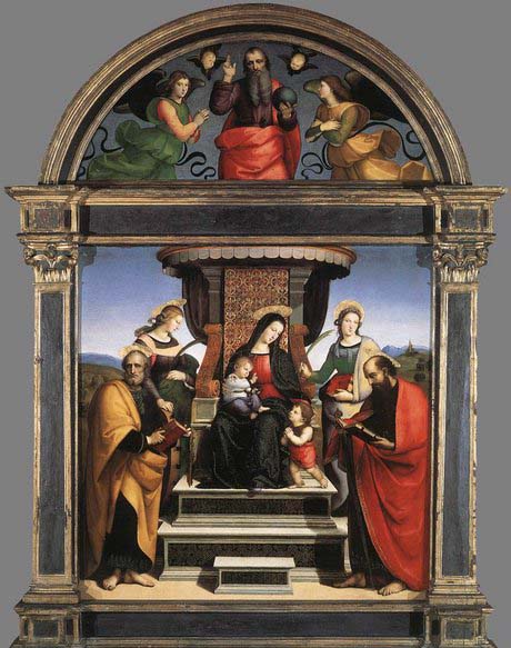 Madonna and Child Enthroned with Saints